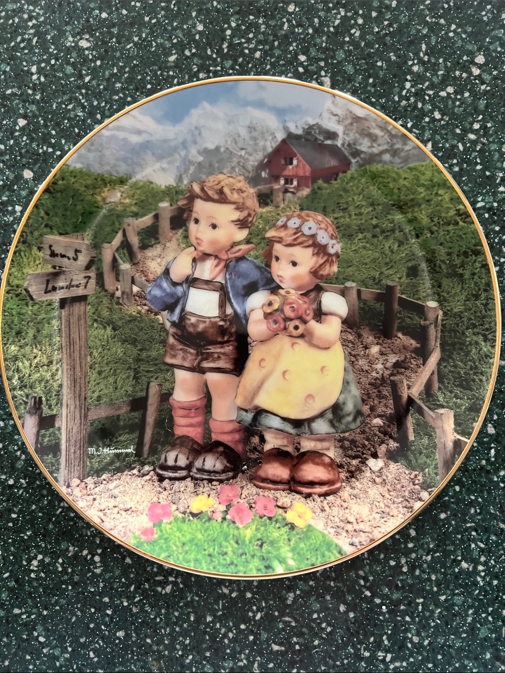 M.J. Hummel “Country Crossroads” Plate